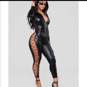 Leather catsuit